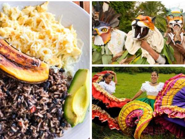 A collage of the Costa Rica culture